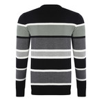 Stripe Pullover // Black (L)