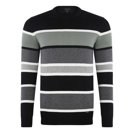 Stripe Pullover // Black (S)