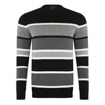 Stripe Pullover // Black (L)