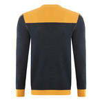 Anchor Sweater // Mustard + Navy (XL)