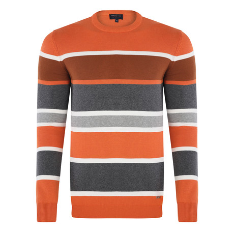 Stripe Pullover // Orange (S)