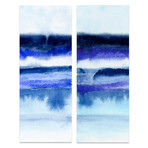 Shorebreak Abstract // Frameless Reverse Printed Tempered Art Glass (A)