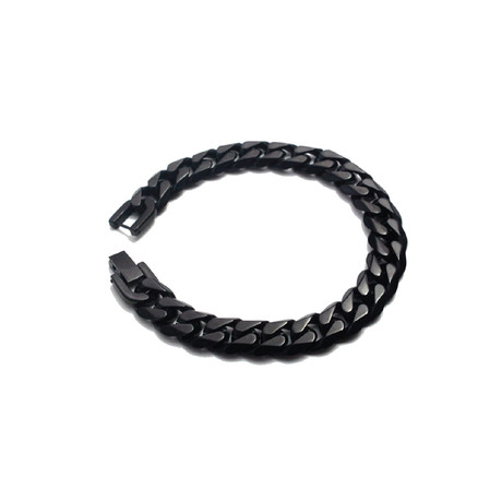 Cuban Chain Bracelet // Black