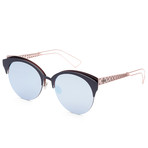 Women's Diorama Club Sunglasses // Matte Blue + Pink