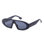 Women's Oblique Sunglasses // Navy Blue
