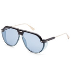 Women's Diorclub Sunglasses // Black + Blue