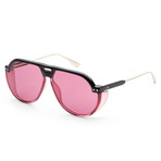 Women's Diorclub DIORCLUB3-3H2 Sunglasses // Black + Pink