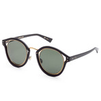 Women's Elliptic Sunglasses // Black + Gray Green