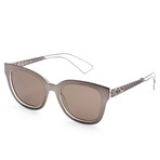 Women's Diorama Sunglasses // Brown Crystal + Brown