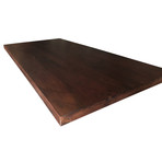 Solid Acacia Wood Dining or Desk Top // Provincial Dark (80"L x 40"W x 2.25"H)