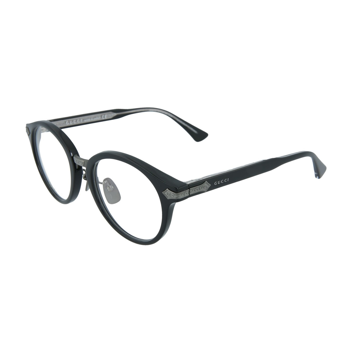 Men's Round Optical Frames // Black - Gucci - Touch of Modern