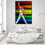 Freddie Mercury in Color (16"L x 20"H Art Block Framed)