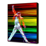 Freddie Mercury in Color (16"L x 20"H Art Block Framed)