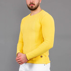 Allan Tricot Sweater // Yellow (L)