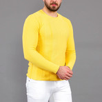 Allan Tricot Sweater // Yellow (XL)