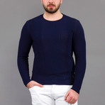 Michael Tricot Sweater // Dark Blue (M)