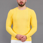Allan Tricot Sweater // Yellow (L)
