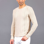 Travis Tricot Sweater // Beige (XL)