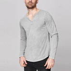 Caleb Long Sleeve Shirt // Gray (Medium)