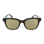 Men's Square Sunglasses // Havana + Bronze