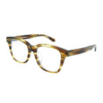 Men's Square Optical Frames // Havana + Silver