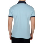 Solid Color Polo Shirt // Sky Blue (L)