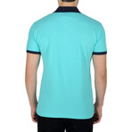 Solid Color Polo Shirt // Light Turquoise (S)