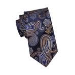 Esta Handmade Silk Tie // Navy + Tan