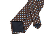 Frank Handmade Silk Tie // Brown + Blue