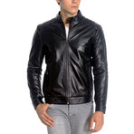 Randall Leather Jacket // Black (XL)