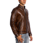 Kampton Leather Jacket // Antique (4XL)