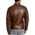 Kegan Leather Jacket // Antique (3XL)