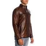 London Leather Jacket // Antique (XL)