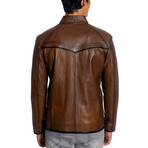 London Leather Jacket // Antique (3XL)