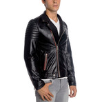 Phelps Leather Jacket // Black (4XL)