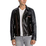 Phelps Leather Jacket // Black (XL)