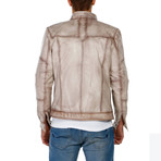 Darcy Leather Jacket // Beige (3XL)