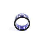 Aurora Carbon Fiber Ring // Purple (10.5)