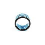 Aurora Carbon Fiber Ring // Blue (10.5)