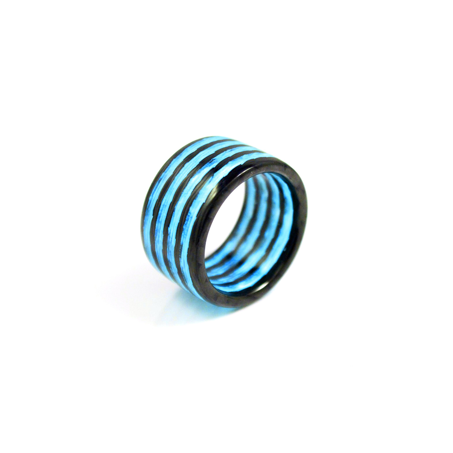 Aurora Carbon Fiber Ring // Blue (7) - CarbonFi - Touch of Modern