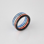 Liberty Aurora Carbon Fiber Ring // Red + White + Blue (9)