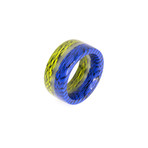 Blue Angel Inspired Ring // Blue + Yellow (7)