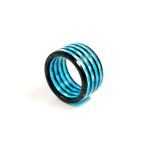 Aurora Carbon Fiber Ring // Blue (10)