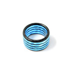 Aurora Carbon Fiber Ring // Blue (11)