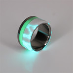Lightning Lume Ring // Green (9.5)