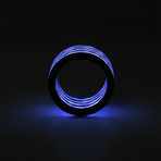 Aurora Carbon Fiber Ring // Purple (10.5)