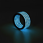 Aurora Carbon Fiber Ring // Blue (9)