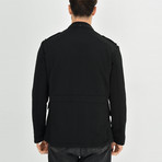 Textured Motto Jacket // Black (L)