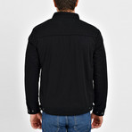 Twill Motto Jacket // Black (XL)