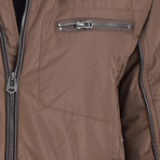 Hooded Jacket // Brown (2XL)